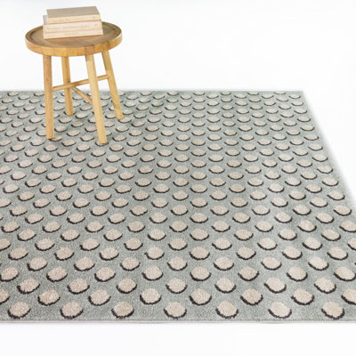 Watts Sage Geometric Dots Area Rug