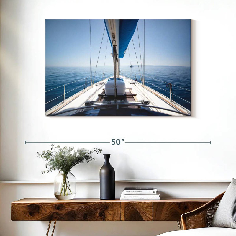 Mehar View Aboard A Yacht, 26" H x 39" W