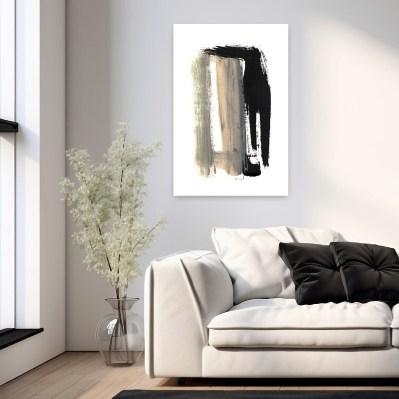 Art contemporain, art contemporain abstrait, H 36 po x l 24 po