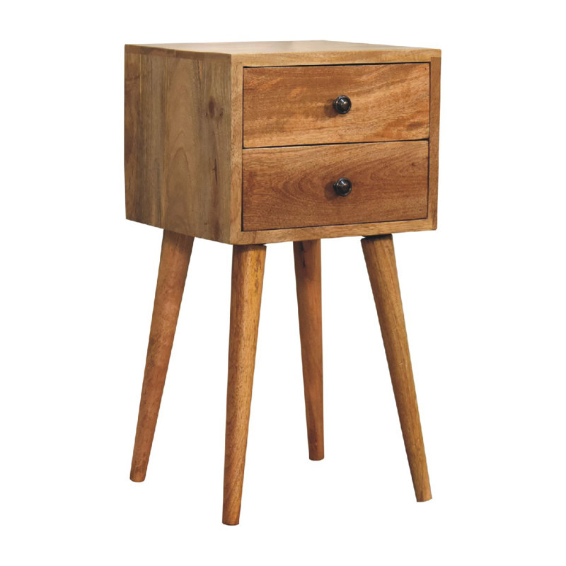 Ternes 30cm W Solid Wood Bedside Table