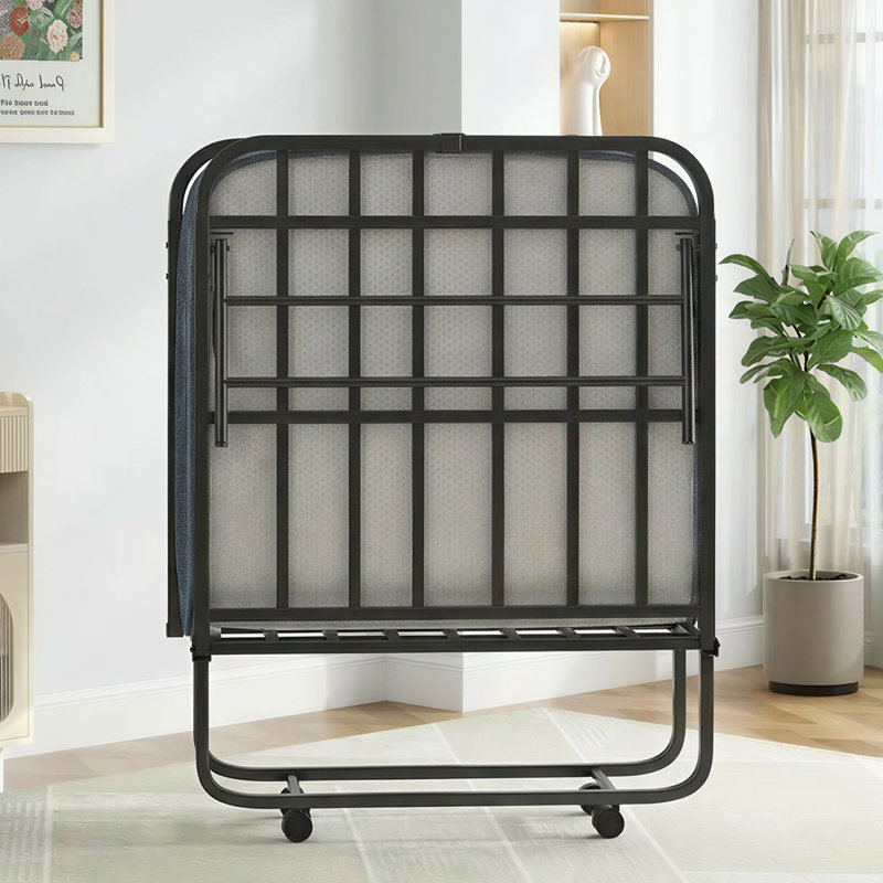 W46 "Lit pliant portatif avec matelas pour adultes, Lit double