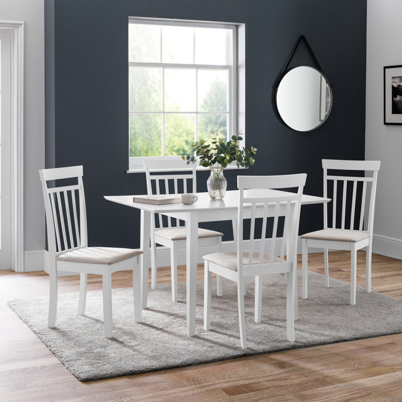 Cohan Extendable Solid Wood Top Dining Table, White