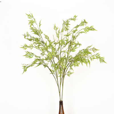 44" Artificial Fern Leaves Branch For Vase Filler, Farmhouse Long Stem Greenery Foliage For Wedding Party Home Office Table Centerpiece Shelf Decorations