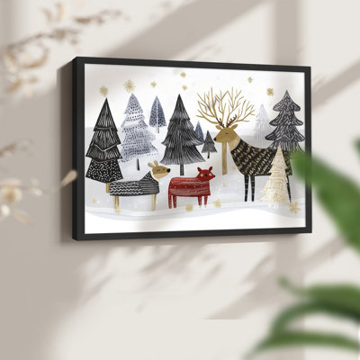 Chirstmas Art-CLXV -Framed Print - Restickable