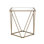 Fogya Mirrored & Champagne Gold Finish End Table