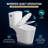 Two-Piece Elongated Toilet In White With Soft-Close Lid, 1.6 GPF Flush, Compatible With Macerator Pump (Toilet Only)