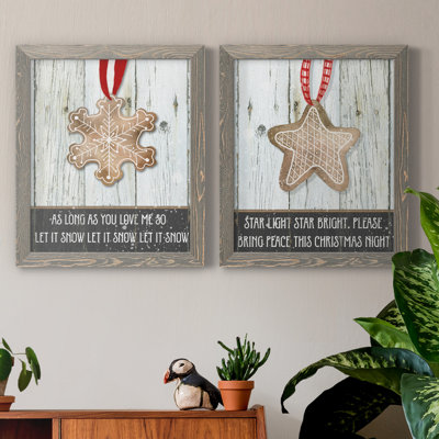 " Gingerbread Snowflake " 2 - Pieces