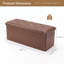 Banc de rangement rembourré, repose-pieds, banc de bout de lit, commode de rangement pour chambre à coucher, vestibule, brun-1202648980-1202648981