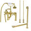 Baignoire de trempage autoportante en fonte 67 po x 30 po avec robinet-81272155-81272153