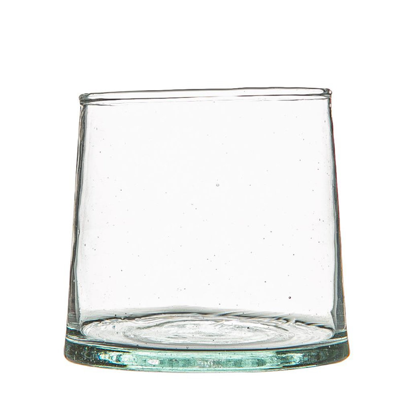 Merzouga Recycled Glass Tealight Candle Holder - By Nicola Spring, Clear