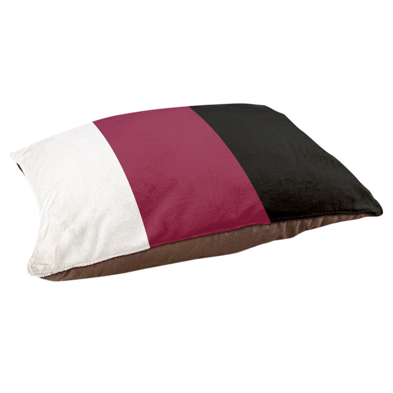 Oreiller Oklahoma, Très grand (l 50 po x P 40 po x H 7 po), Milieu marron / noir