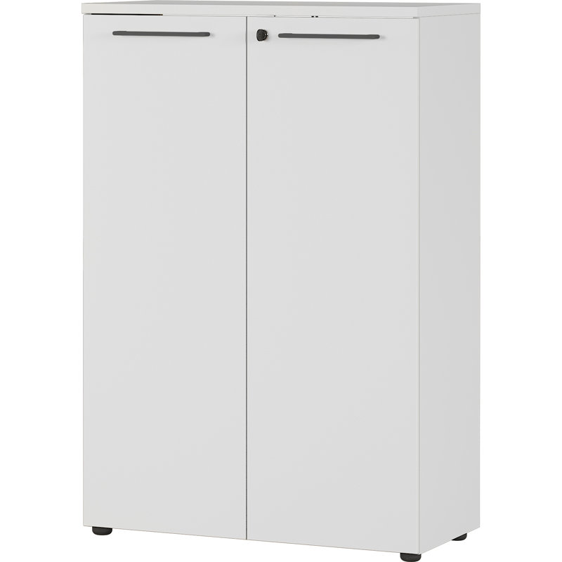 Miabella 2 -Door Storage Cabinet, Light Grey