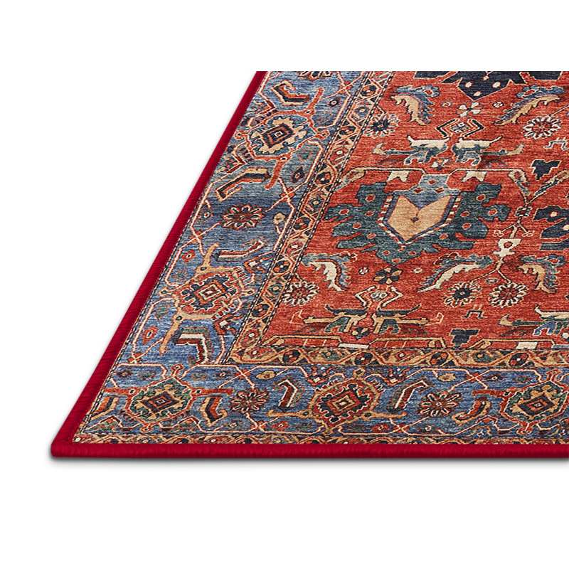 Tapis marocain tissé à la machine, Rectangle 6 pi x 9 pi