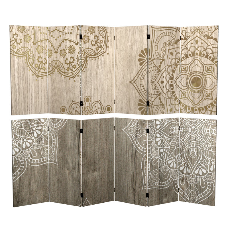 Cloison pliante Fellman Mandala, 3 pi de hauteur