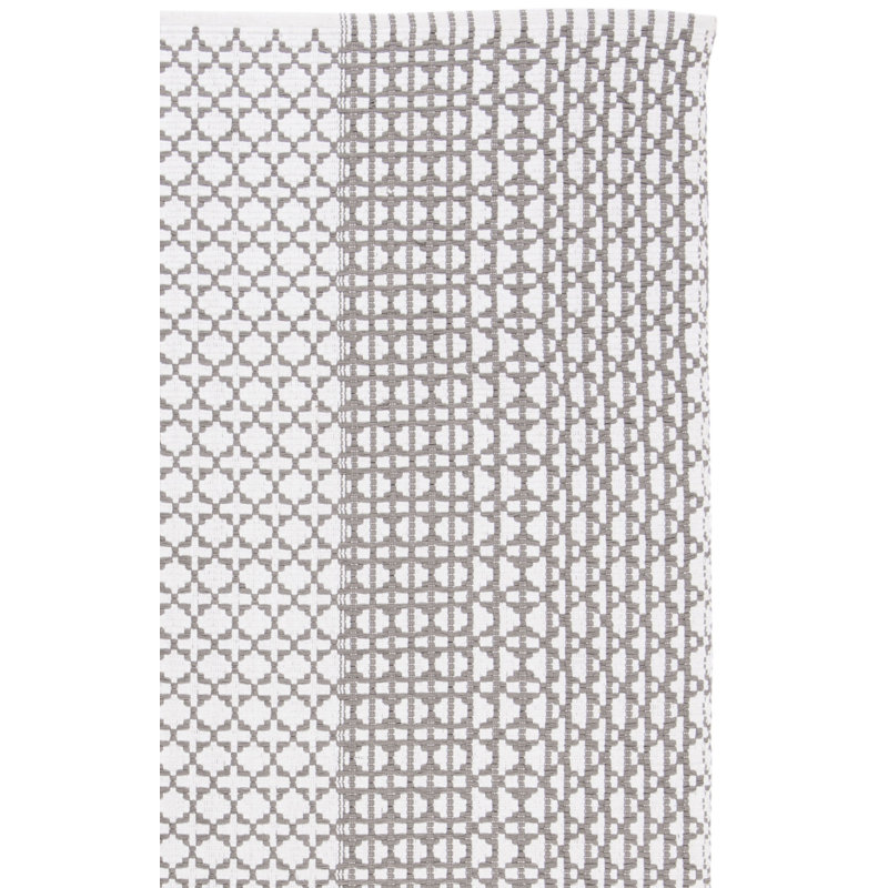 Tapis en coton tissé à la main Amaral, Rectangle 8 pi x 10 pi