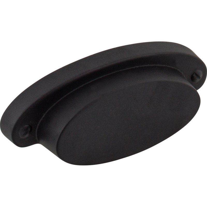 Dakota 2 9/16" Center to Center Cup Pull, Flat Black