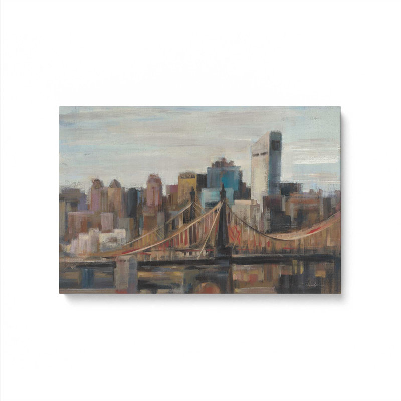 «Queensboro Bridge» par Silvia Vassileva, reproduction d'art, 48 W x 32 H