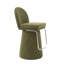 Tabouret de bar contemporain pivotant à 360 ° avec repose-pieds Chrome-1279779500