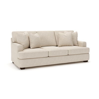 Emilio 90" Recessed Arm Sofa with Reversible Cushions