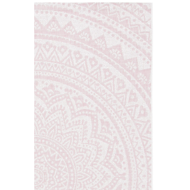 Tapis d'intérieur / extérieur à motif floral Courtyard Performance, Rectangle 6 pi 7 po x 9 pi 6 po