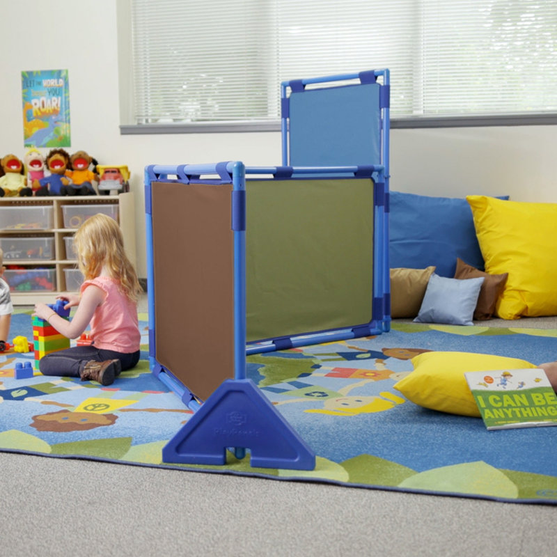 Rectangle Playpanel - Set Of 5 - Elements, Green/Brown/Beige