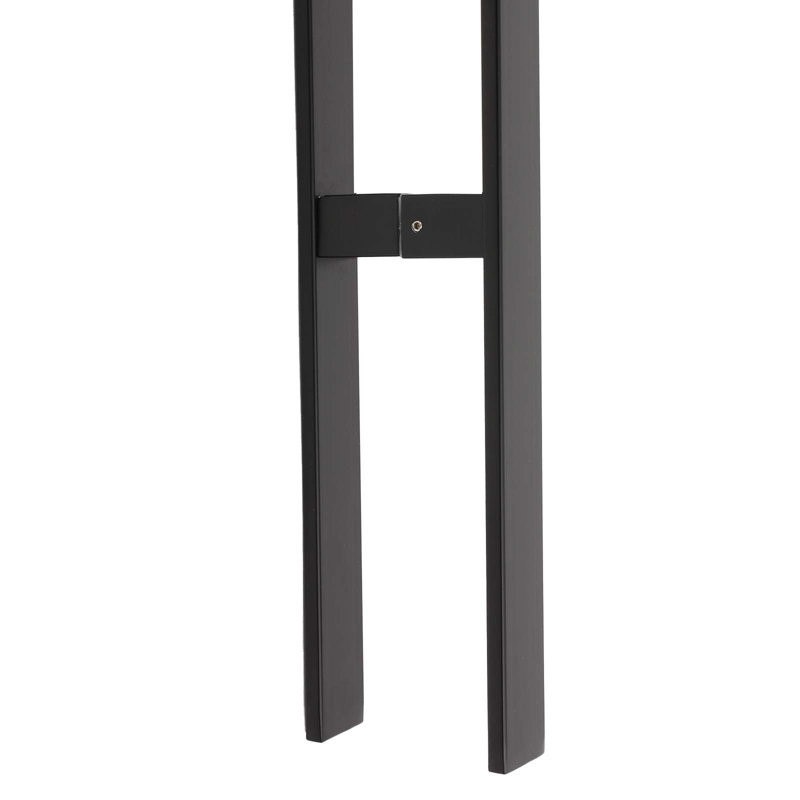 Double Sided Push Pull Door Handle,H-Shaped Door Pull Handle(1.57(W)), Matte Black, 70.87"