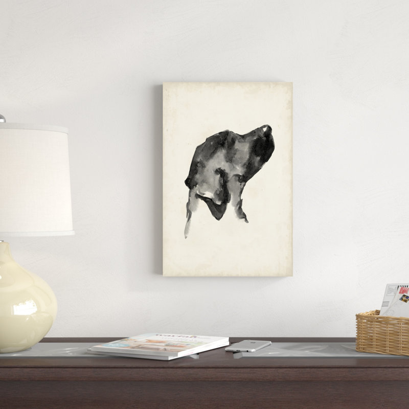 Profil de chiot I, H 18 po x l 12 po, Non, Toile tendue