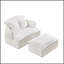Canapé convertible polyvalent avec repose-pieds pour espaces compacts, alliant design moderne et sièges confortables-1881171389