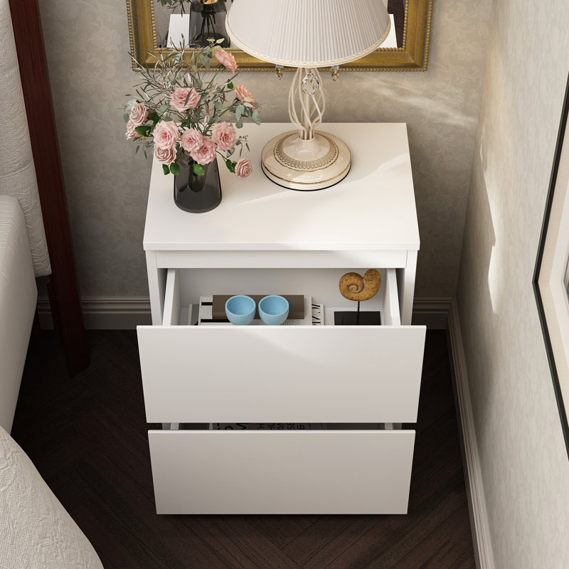 Hiltraud 15.7'' W Nightstand, White