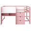 Full Low Loft Bed With Built-In Desk&Storage-114193999