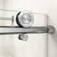 56 à 60 po X P 76 po H Porte de douche coulissante simple sans cadre Verre trempé transparent au fini nickel brossé | Idée de cadeau-124319204