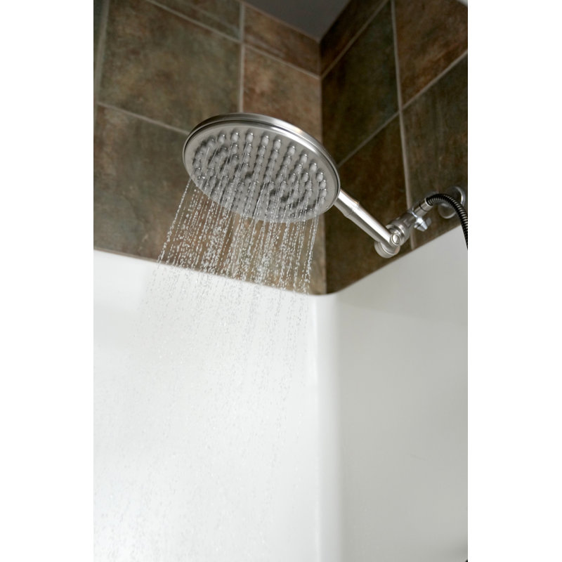 Pomme de douche réglable, Nickel brossé