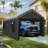 Party Tent Heavy Duty Outdoor Portable Garage Ventilated Canopy Carports Car Shelter-111084519