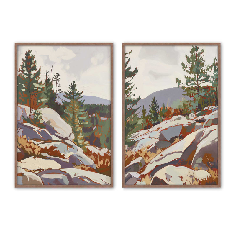 «Rocky Mountain View», Rose poudre, H 17,25 po x l 13,25 po