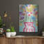 "Vase rouge de fleurs" par Linda Woods-1442838655