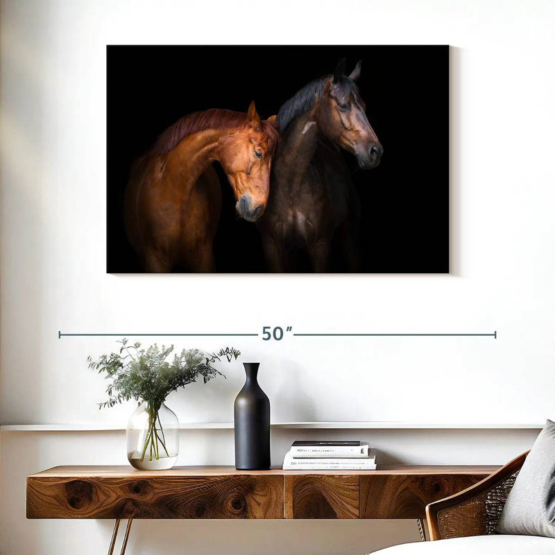 Brampt Horse Duo, 26" H x 39" W
