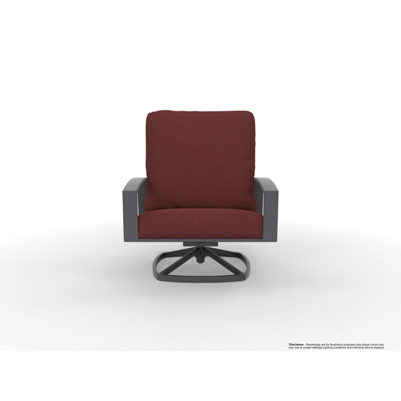 Arc Outdoor Lounge Chair, Trax Burgundy, Graphite
