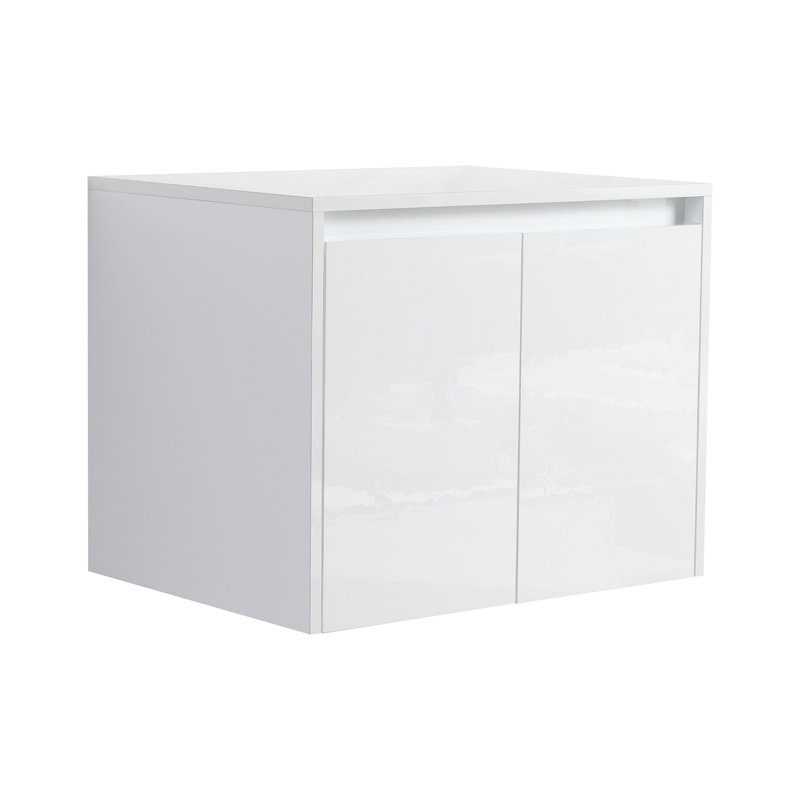 24" Bathroom Wall Cabinet, 2-Soft Close Doors, Float Mounting Design,