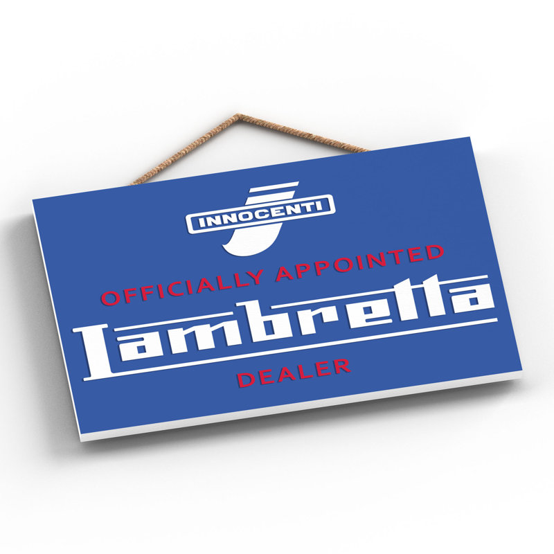 Lambretta Dealer - Print on MDF