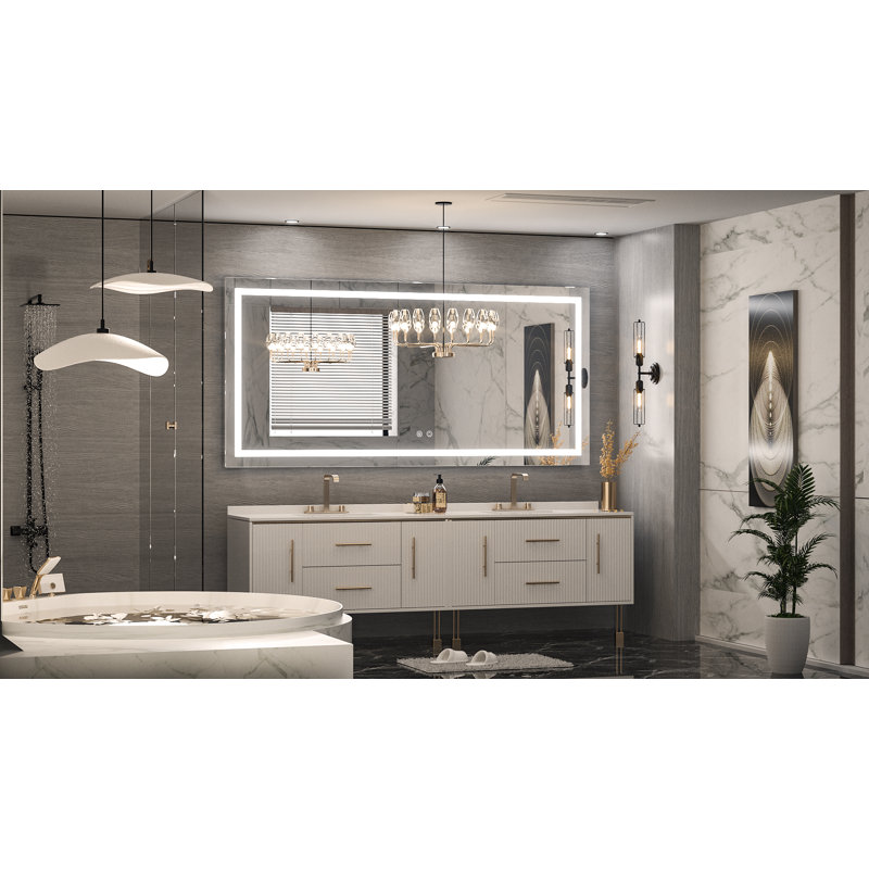 Miroir de salle de bain Martrez, 60 po x 28 po