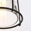 1 applique murale extérieure DEL à 1 lumière, entonnoir noir sablé, verre transparent, culot E26, pour endroits humides (paquet de 1)