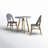 Morvant 2-Person Metal Outdoor Dining Set 