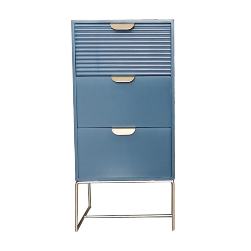Ahzaria 3 - Drawer Chest of Drawers, Blue