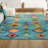 Bostwick Tribal Love Geometric Light Blue/Multi Rug-548905675