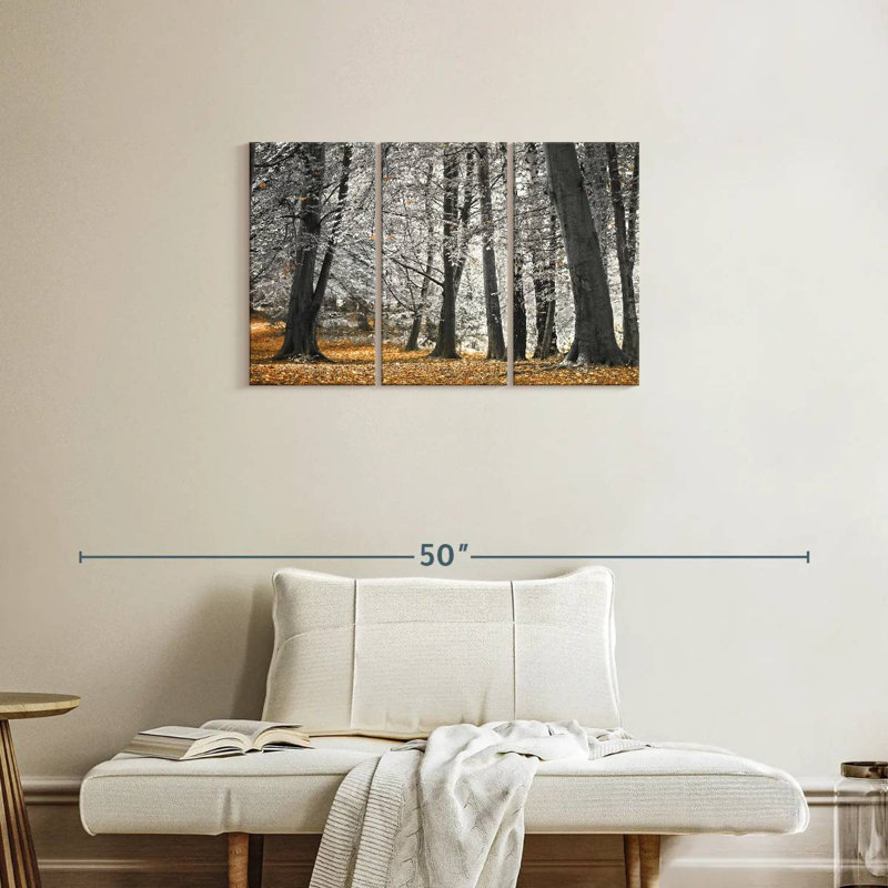 Harnek Autumn Trees And Leaves, 20" H x 33" W
