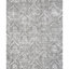 Himalayan Art Damask Area Rug in Silver