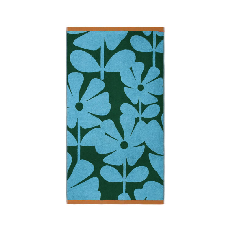 Wild Flower Blue Lagoon Cotton Towels, Blue Lagoon, Hand Towel