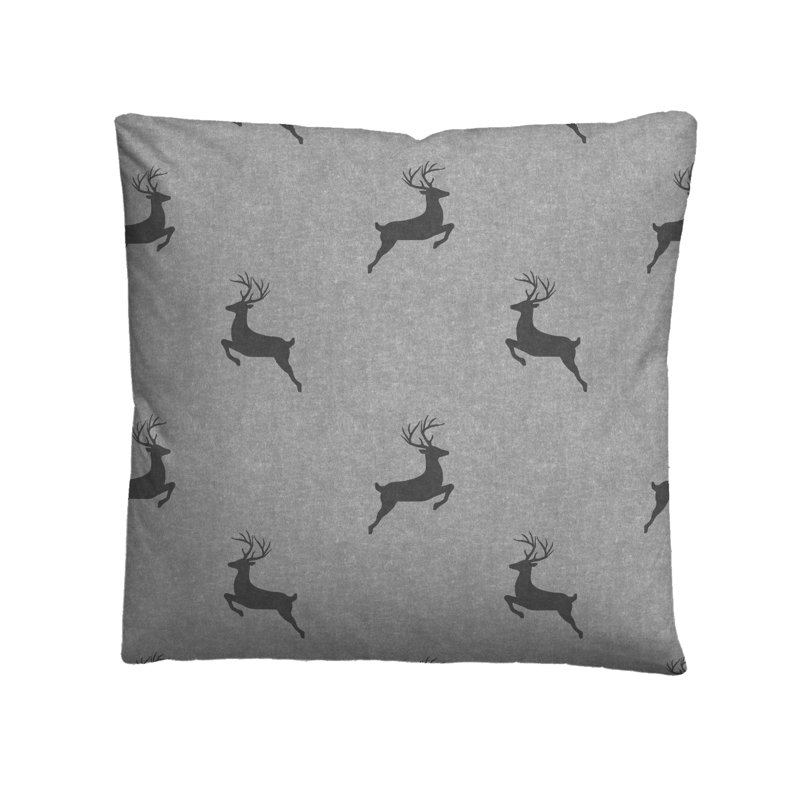 100% Cotton Duvet Cover Set, 155 x 200cm - 1 Pillowcase (80 x 80cm), Storm Grey