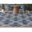Tapis bleu de haute qualité noué à la main