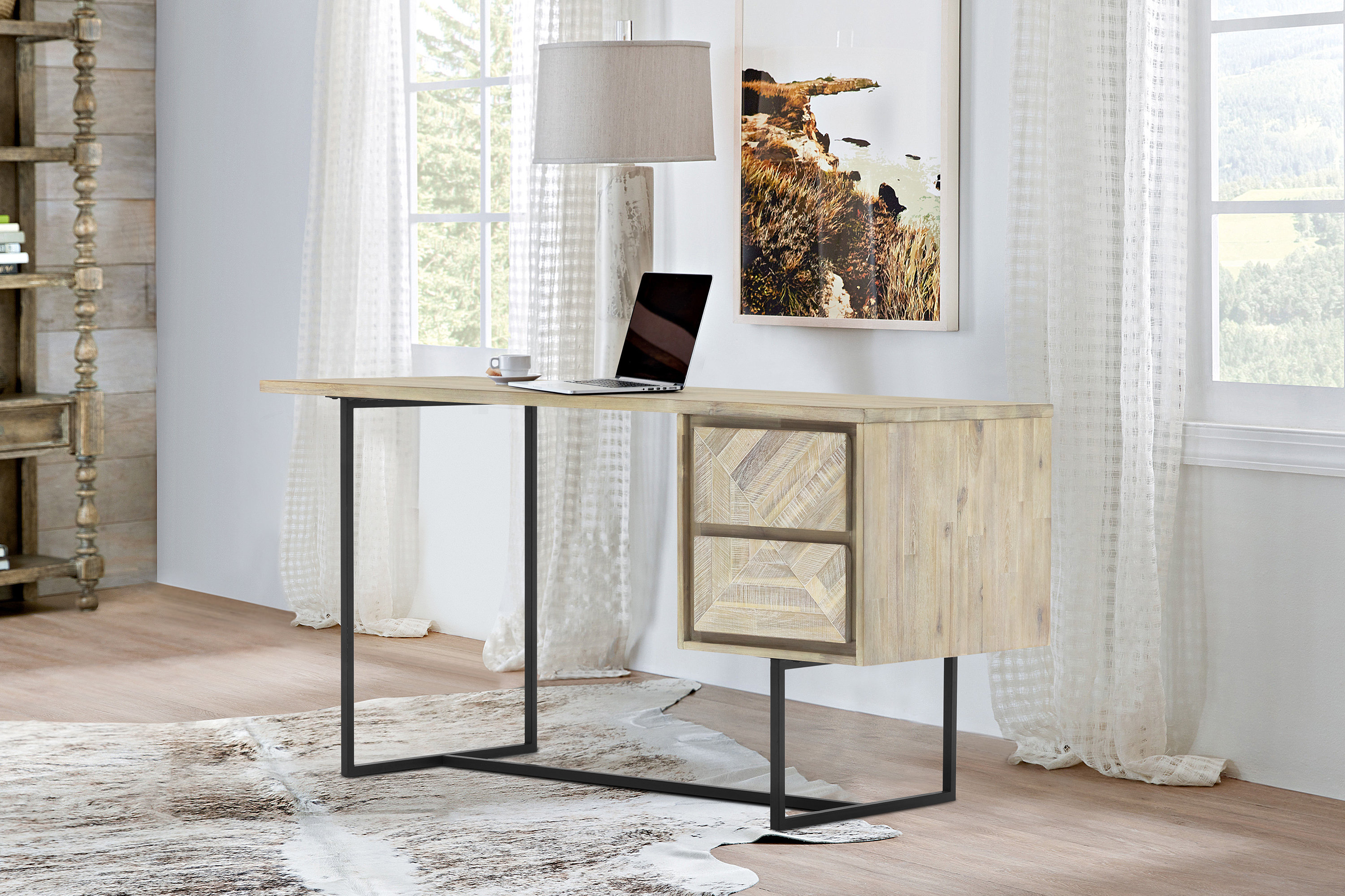 Foundry Select Solid Wood Desk - Wayfair Canada